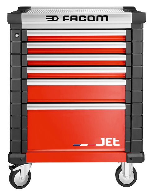 1.JET.6M3A Jet gereedschapswagen 6 laden m3 rood *actie